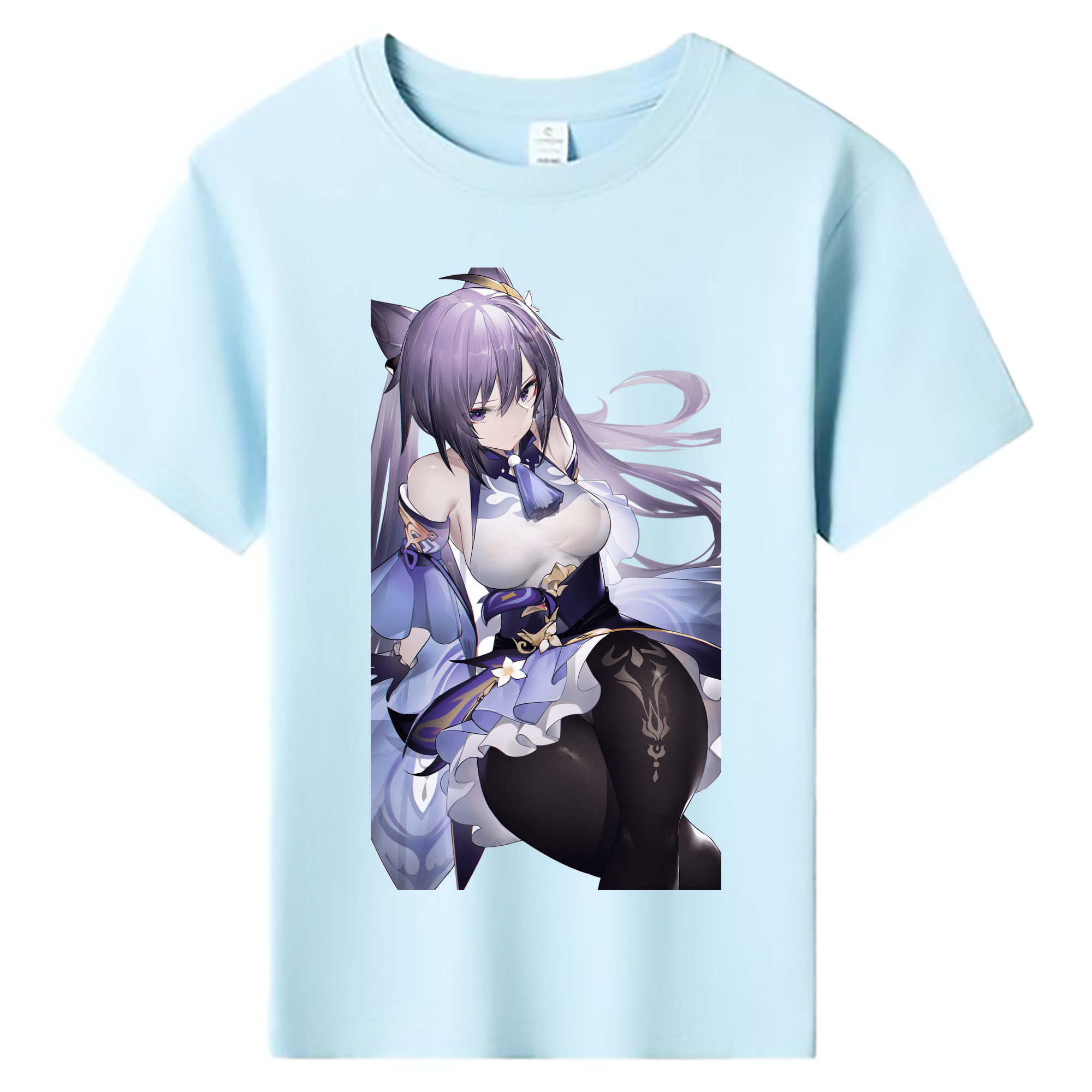 げんし神 刻晴 こくせい genshin Kokusei 綿100％キッズTシャツ（フロントプリント）